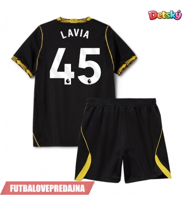 Lacne Dětský Futbalové dres Chelsea Romeo Lavia #45 2026-27 Krátky Rukáv - Preč (+ trenírky)